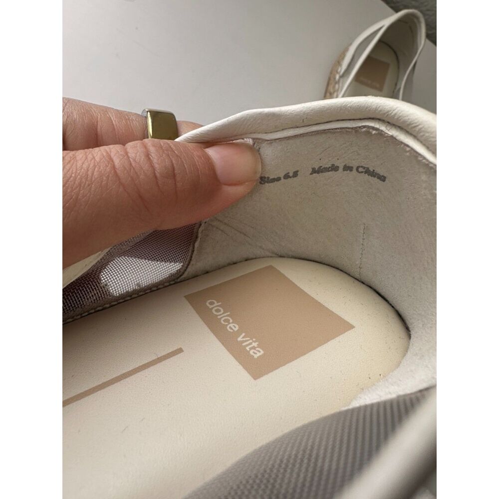 Dolce Vita Cambre Ballet Flats White Mesh Size 6.5 - Picture 8 of 9